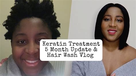 5 Month Keratin Hair Treatment Update And Wash Day Keratin Treatment On