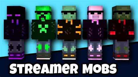 Streamer Mobs By Pixelationz Studios Minecraft Skin Pack Minecraft