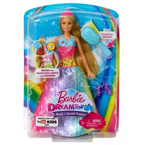 Boneca Barbie Princesa Cabelos Longos Com Luz E Som Mattel Submarino