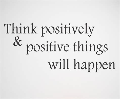 Think Positively Wall Decal Lily Liu Positive Quotes Inspirational
