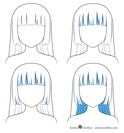 Anime Hair Shading Drawing Comnata Wallpaper