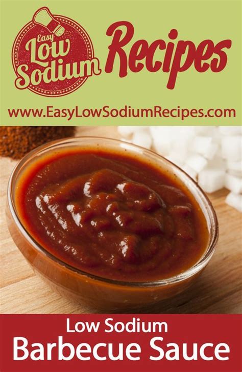 Low Sodium Barbecue Sauce Recipe Heart Healthy Recipes Low Sodium
