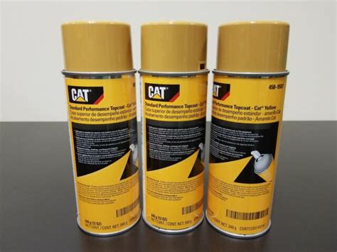 3 Pack Genuine Caterpillar Cat Yellow Aerosol Paint 458 9587 4c 4200