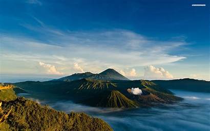 Indonesia Landscape Nature Java Pemandangan Alam Gunung