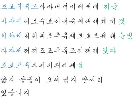 Bajan Language Lover Korean Handwriting
