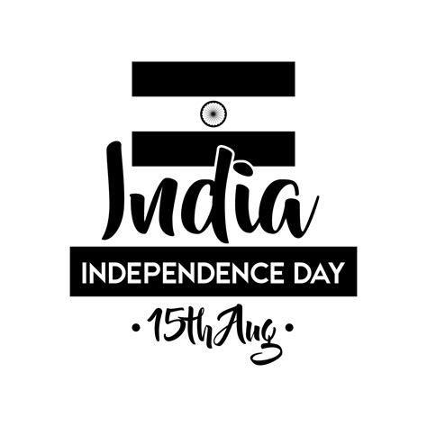 India Independence Day Celebration With Flag Silhouette Style 2583284