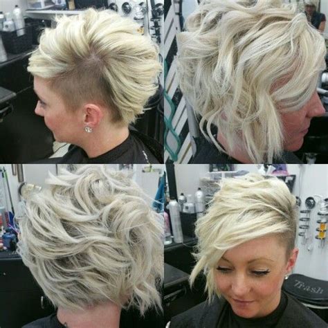 20 cute bob hairstyles for fine hair. Shaved side undercut asymmetrical aline bob | Short hair ...