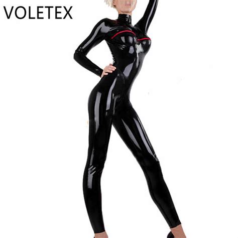 latex catsuit rubber catsuit latex leotard catsuit women s latex bodysuit 3d breast zentai