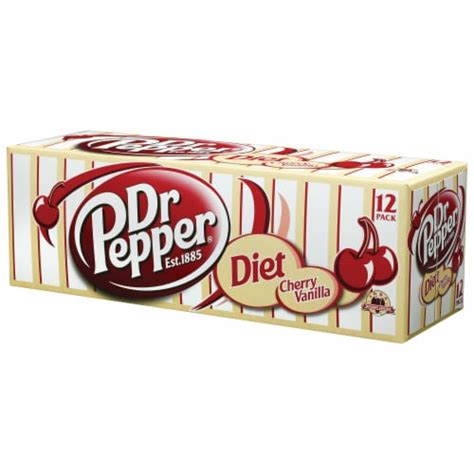 Dr Pepper Diet Cherry Vanilla Soda Cans 12 Cans 12 Fl Oz Ralphs