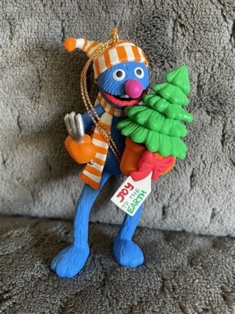Vintage Grolier Jim Henson Ornament Sesame Street Grover Wchristmas