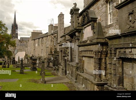 Greyfriars Cemetery Edinburgh Scotland Kirkyard Stock Photo Alamy