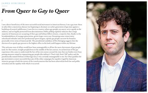 Liberties X Interintellect Salon James Kirchick On From Queer To Gay To Queer Interintellect