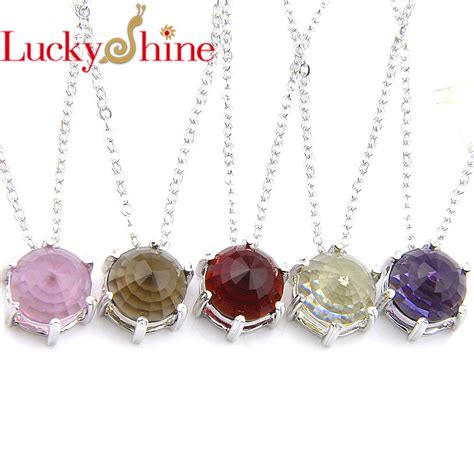Luckyshine Fashion Classical Unique Streamlined Round Shaped Crystal