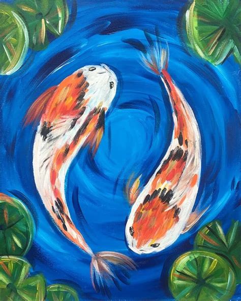 Koi Pond Painting Party With The Paint Sesh
