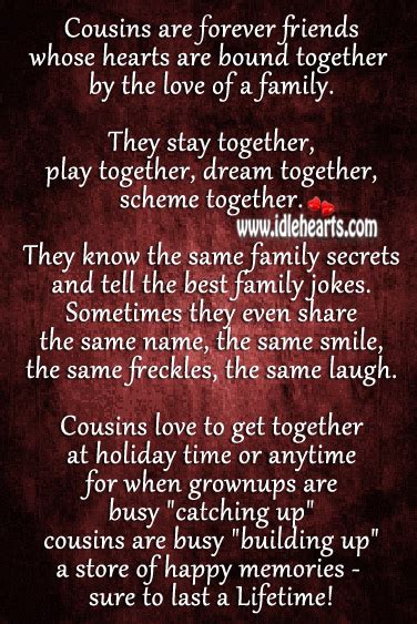 Quotes About Cousins Like Sisters Quotesgram