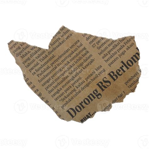 Creative Ripped Newspaper Old 25351666 Png