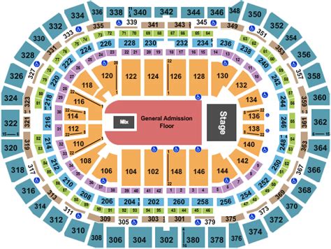 Ball Arena Seating Chart And Seating Maps Denver