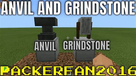 Anvil And Grindstone Tutorial 7 Minecraft Tutorials Youtube