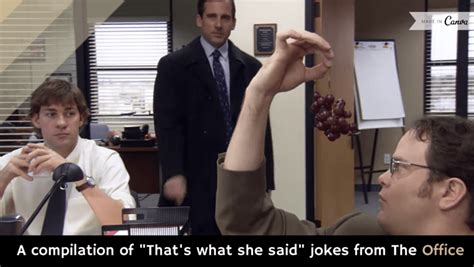 A Compilation Of Thats What She Said Jokes From The Office Video