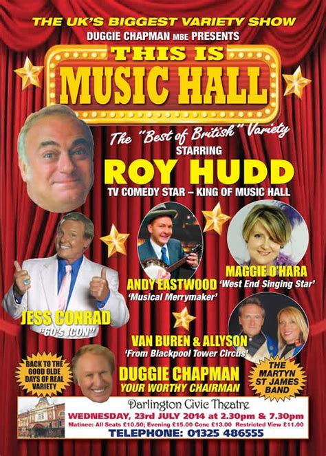 The North East Theatre Guide Preview This Is Music Hall At Darlington Civic Theatre