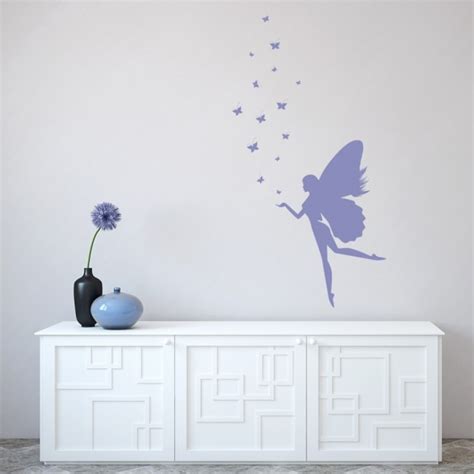Fantasy Fairy Wall Sticker Butterfly Wall Decal Girls Bedroom Nursery