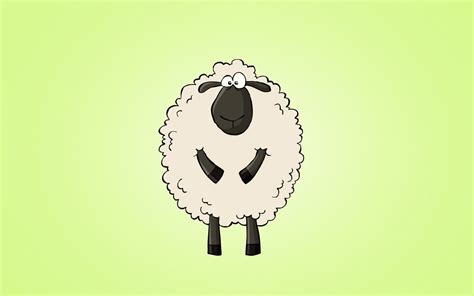 Cute Sheep Cartoon Wallpaper