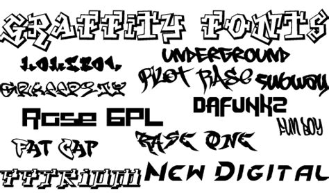 16 Types Graffiti Fonts Graffiti Tutorial