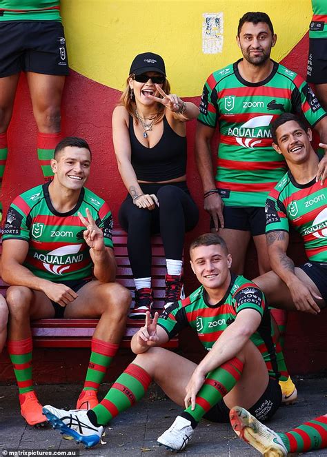 How good is nicholls embracing the rabbitohs by knocking some teeth out for us. Rita Ora flirts up a storm with players from Russell Crowe ...