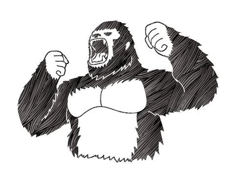 Angry Gorilla Screaming 2004793 Vector Art At Vecteezy
