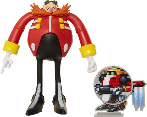 Sonic The Hedgehog Official Dr Eggman 4 Bendable Action Figure With
