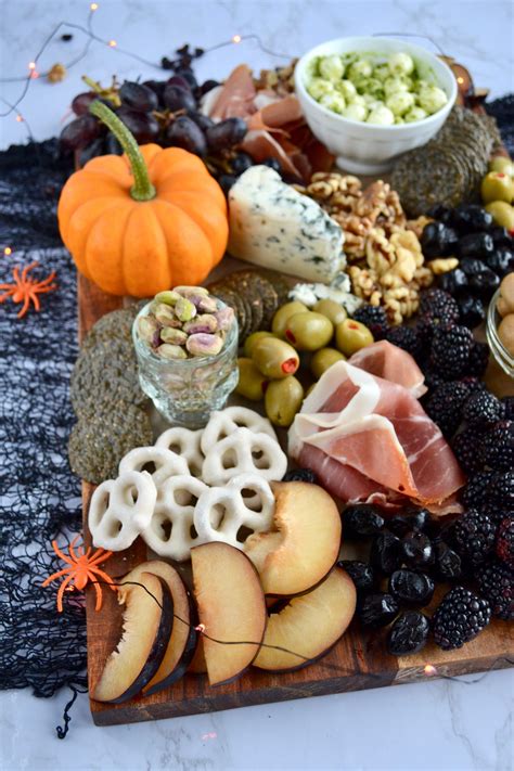 How To Make A Spooky Halloween Charcuterie Board • Sage To Silver In 2022 Halloween Food For