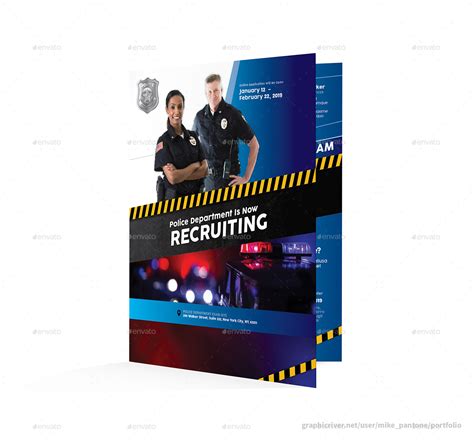 Police Bifold Halffold Brochure Print Templates Graphicriver