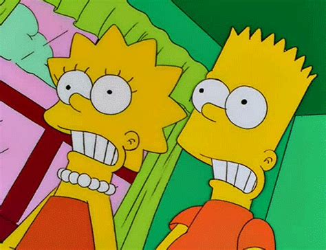 Eyes Animated  Bart And Lisa Simpson Animated  The Simpsons
