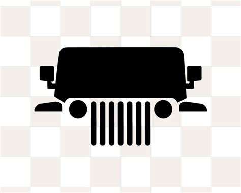 Jeep Grill Svg Cricut Silhouette Cricut Svg Jeep Svg Jeep Etsy