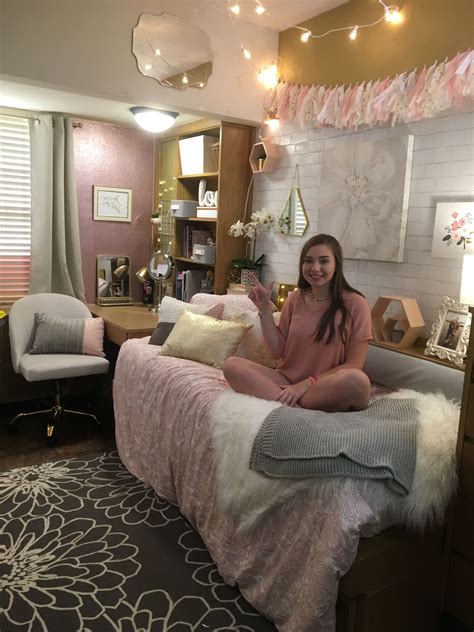 Texas Tech Dorm Makeover Girls Dorm Room Dorm Room Inspiration Dorm Room Decor
