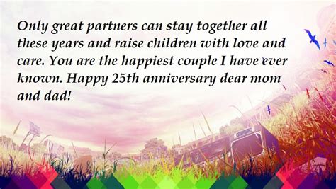25th Anniversary Wishes For Parents Vitalcute