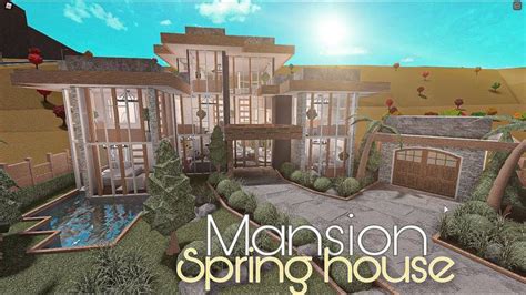 Bloxburg Mansion Modern Spring No Large Plot House Build