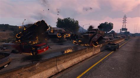 Grand Theft Auto V Director Mode Chain Reaction Explosions Youtube