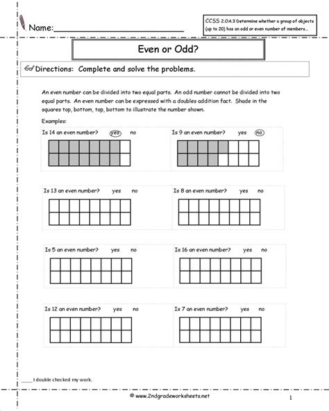 Printable Common Core Math Worksheets
