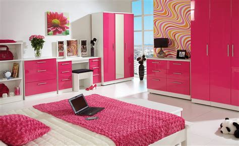 Home Furnishings From Furniture Store 247 Pink High Gloss Bedroom