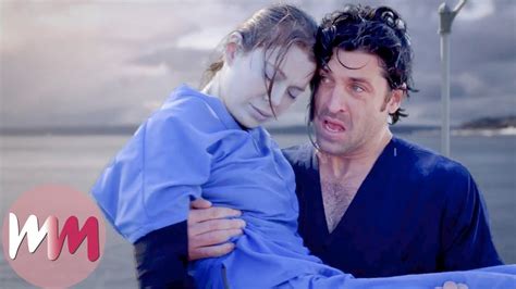 top 10 meredith and derek moments on grey s anatomy youtube