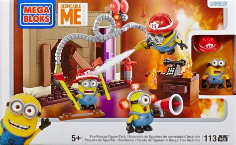 Mega Bloks Minions Fire Rescue Figure Pack