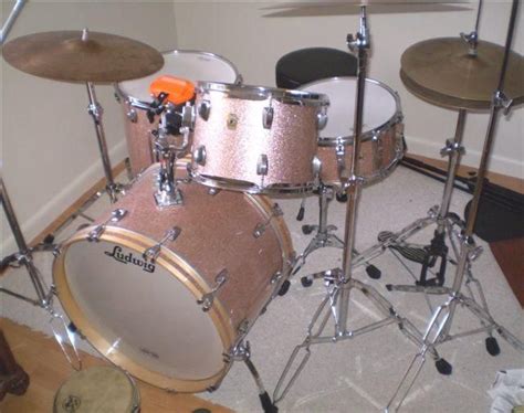 Ludwig Pink Champagne Sparkle Ludwig Drums Drum Kits
