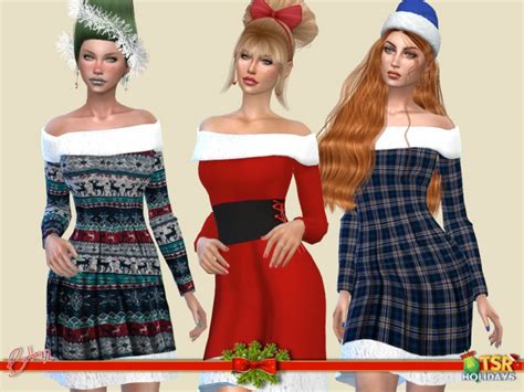 Sims 4 Christmas Dress