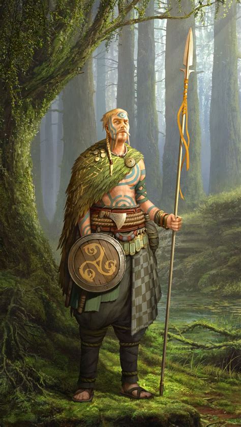 Artstation Celts Roman Zawadzki Celtic Warriors Character