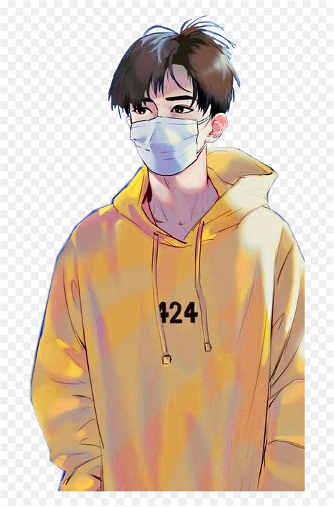 Anime Korean Boy Mask Hd Png Download 710x1223 Png Dlfpt