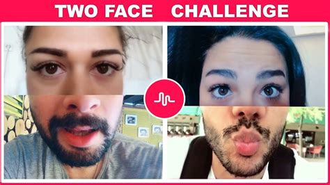 two face musical ly challenge musically compilation 2018 youtube