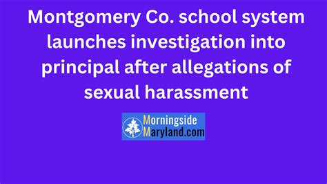 Montgomery Co School System Launches Investigation Into Principal