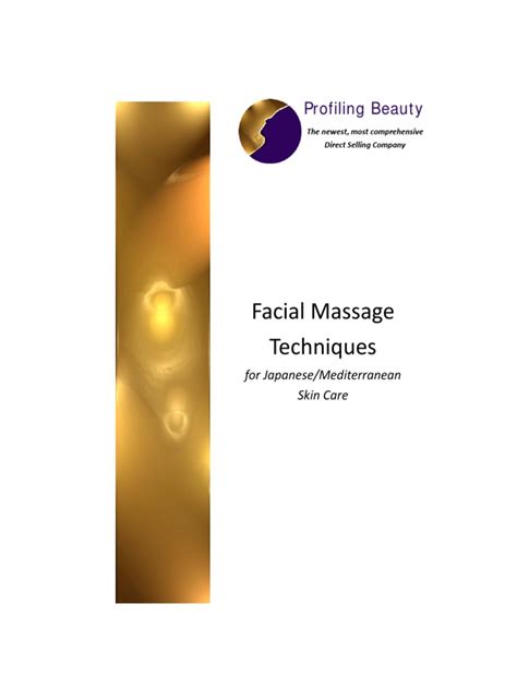Facial Massage Techniques Profiling Beauty Pdf