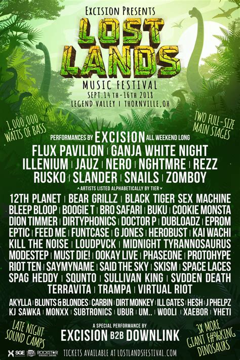 Announcing The Lost Lands 2018 Lineup Lost Lands Festival